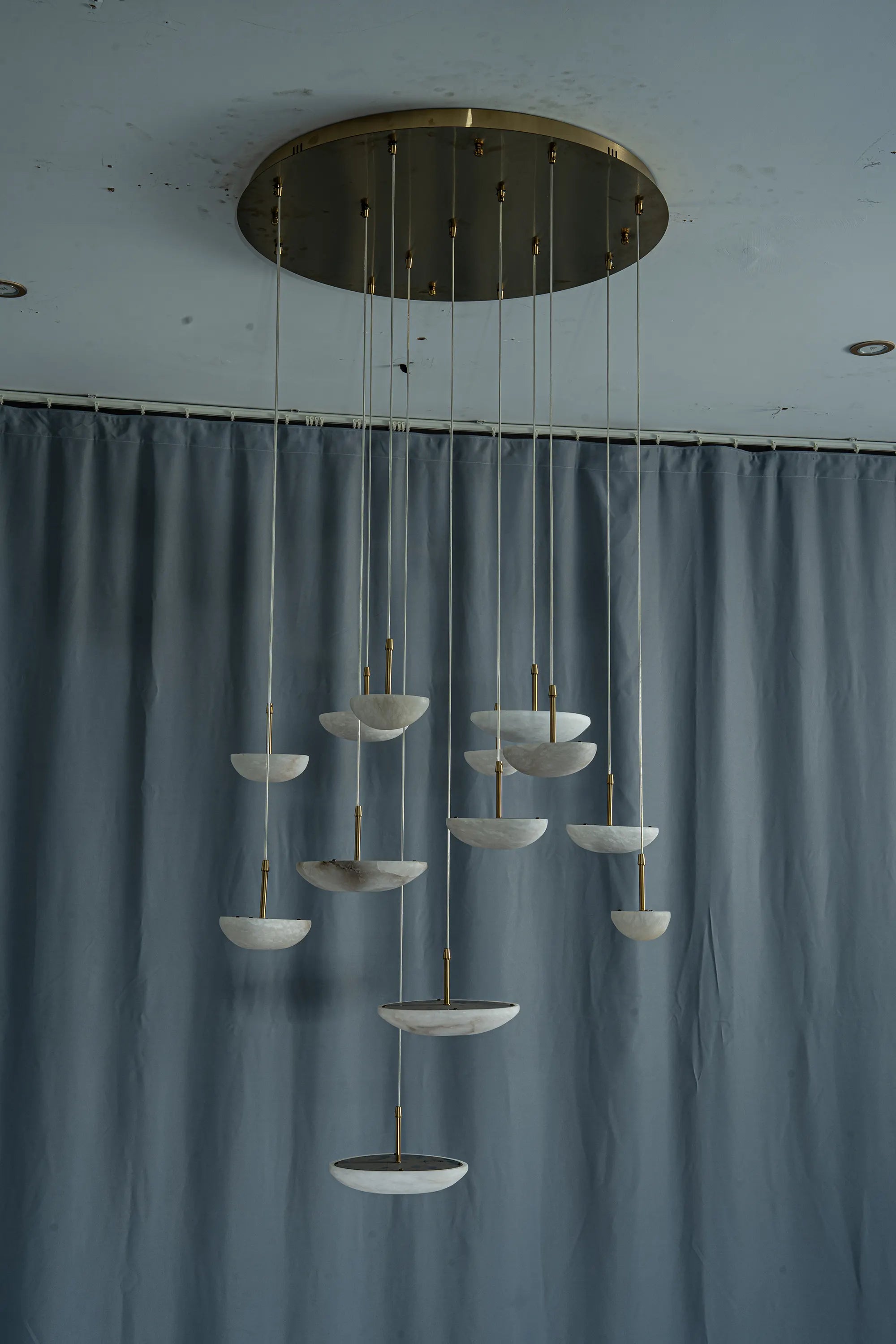 Lunara Alabaster Disc Chandelier