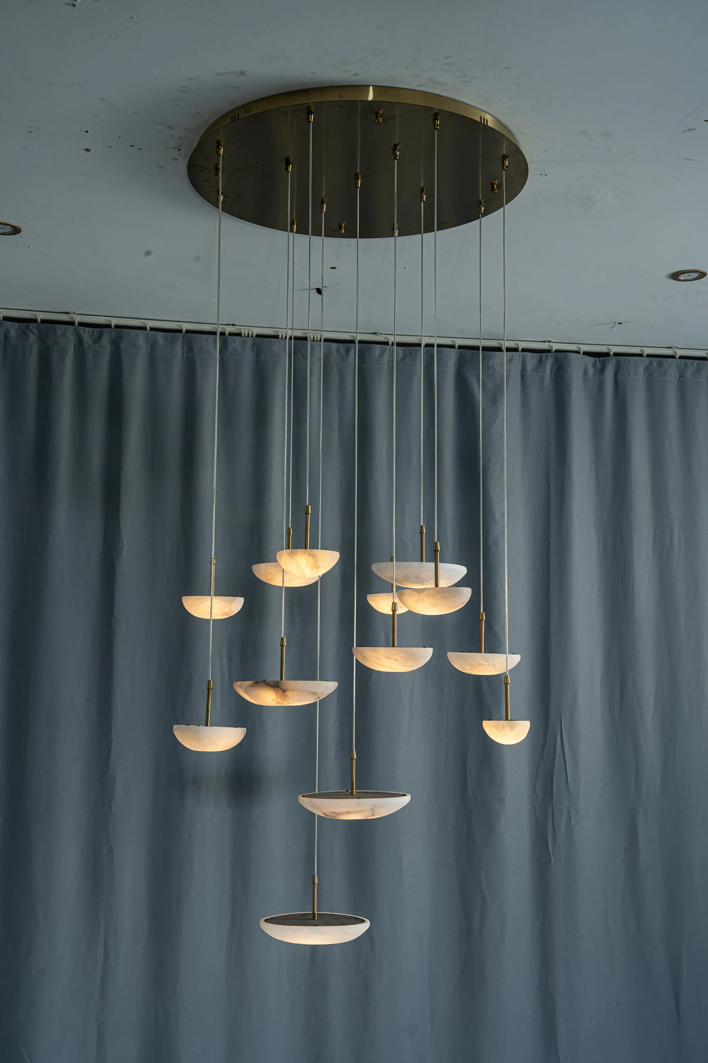 Lunara Alabaster Disc Chandelier