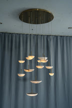 Lunara Alabaster Disc Chandelier