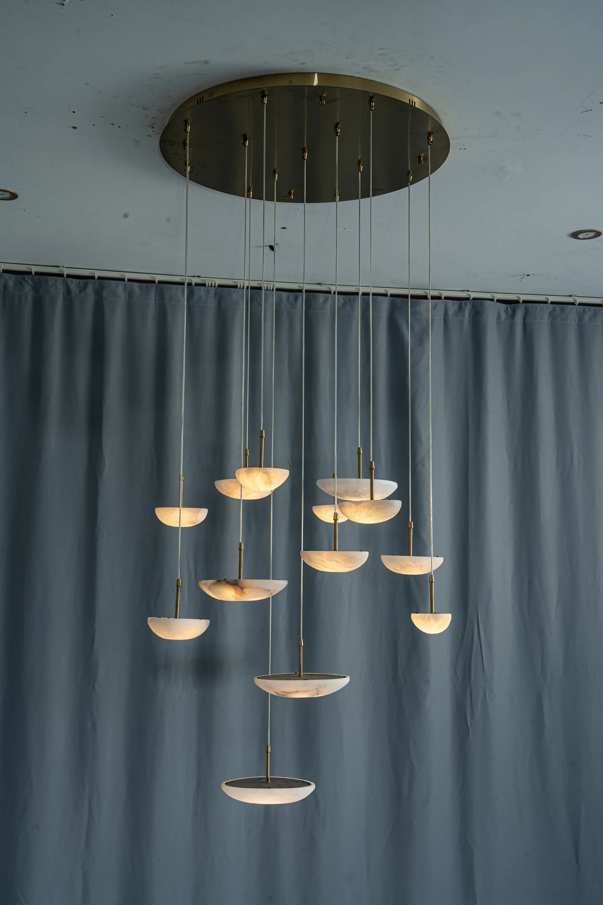 Lunara Alabaster Disc Chandelier