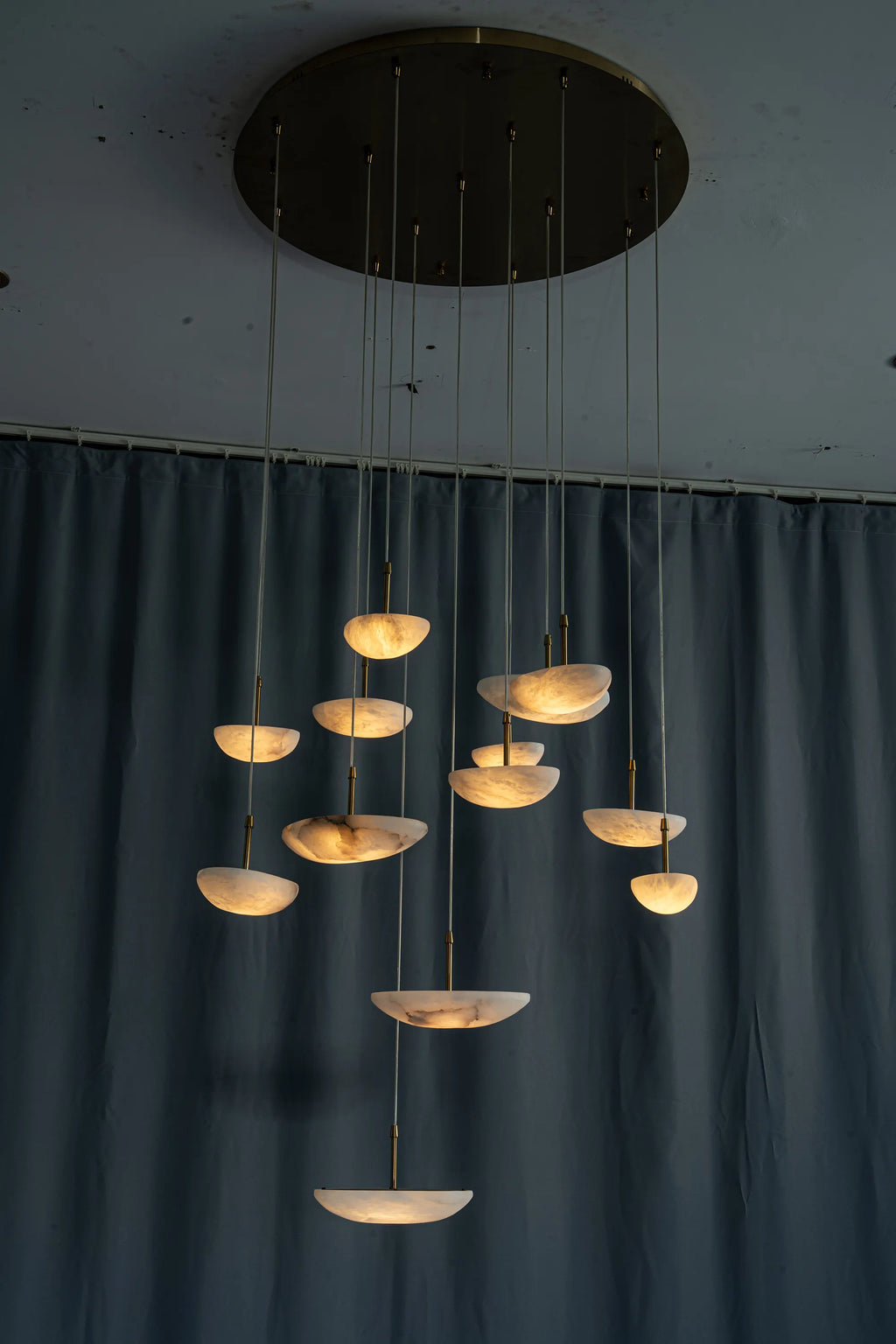 Lunara Alabaster Disc Chandelier