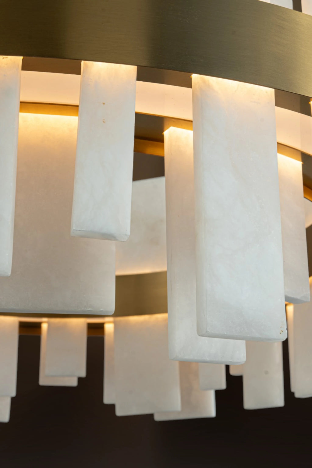Arden Alabaster Tiered Chandelier