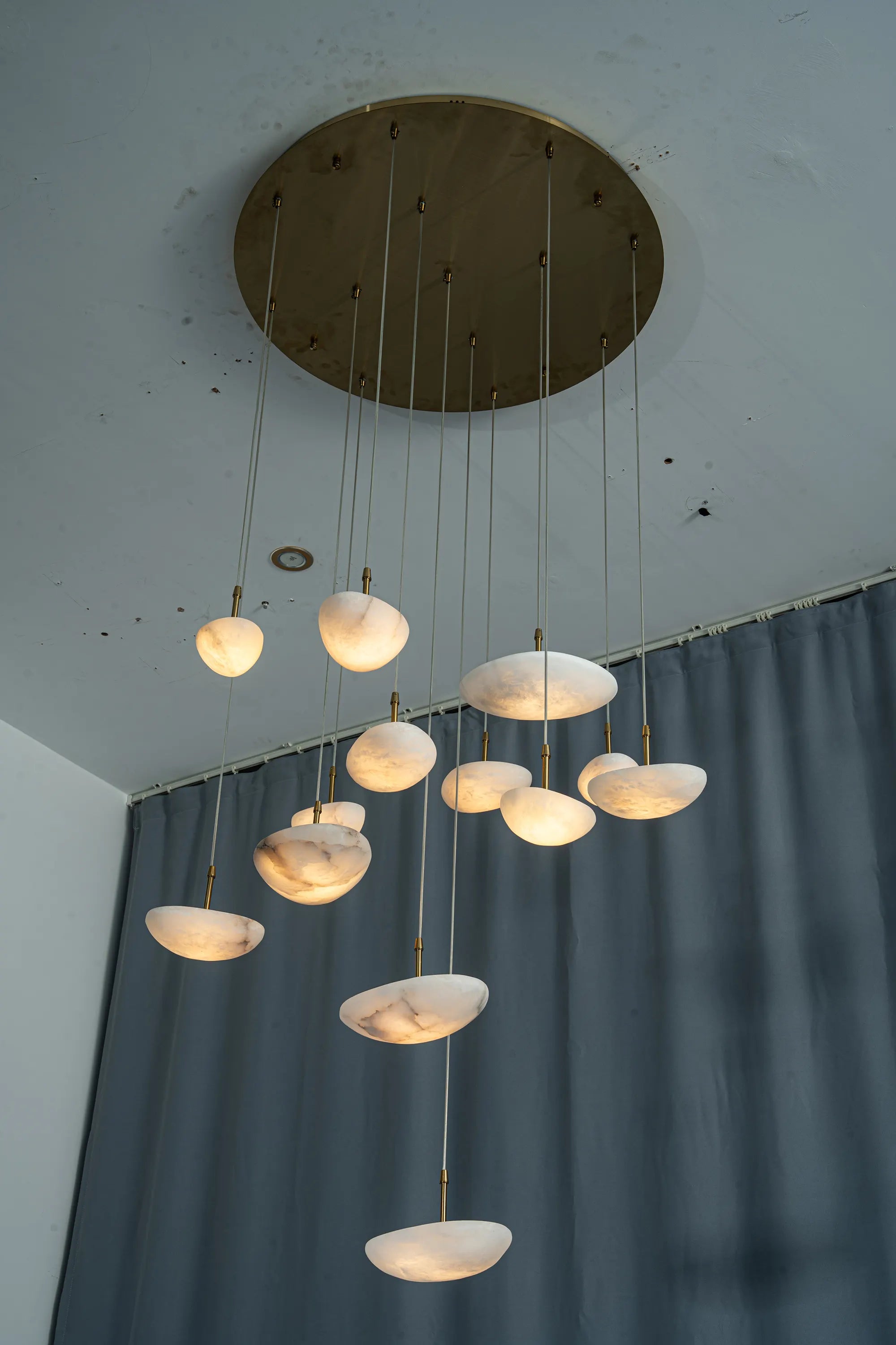 Lunara Alabaster Disc Chandelier