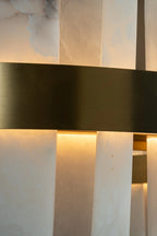 Arden Alabaster Tiered Chandelier