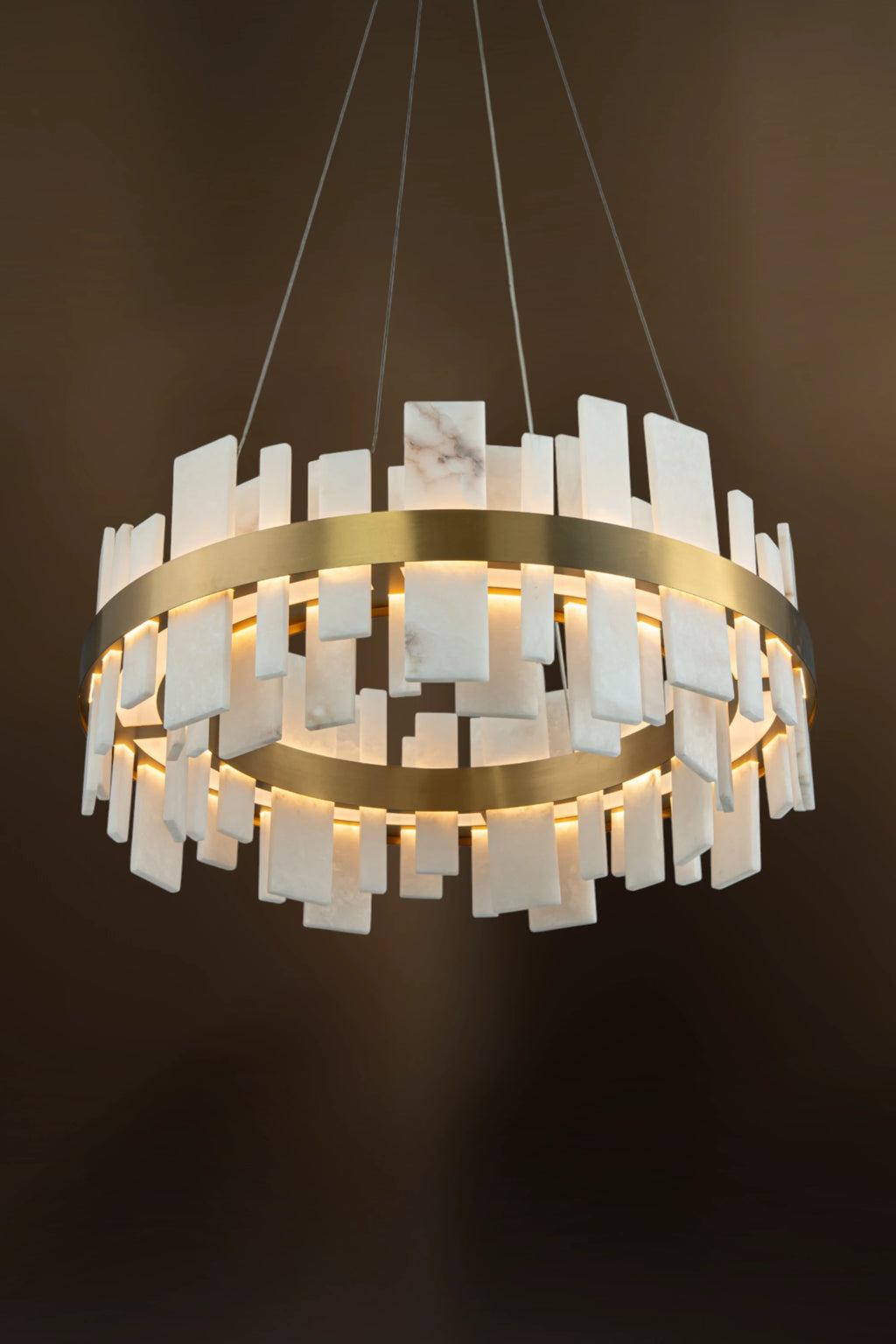 Arden Alabaster Tiered Chandelier