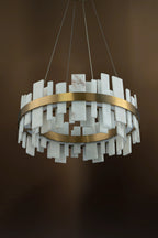 Arden Alabaster Tiered Chandelier