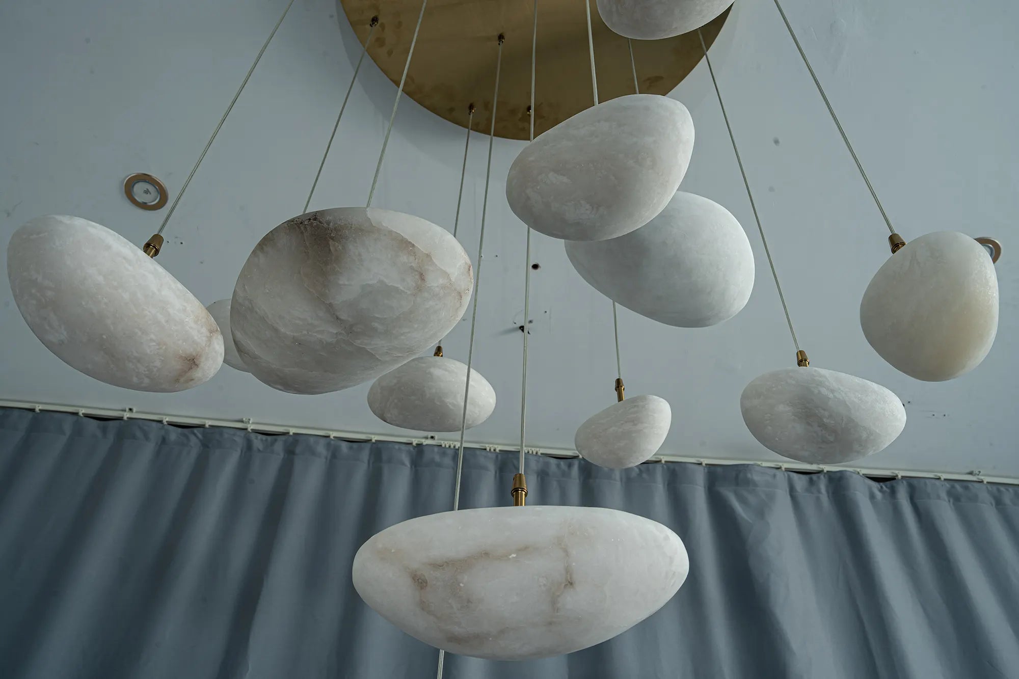 Lunara Alabaster Disc Chandelier