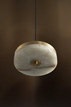 Halo Alabaster Pendant