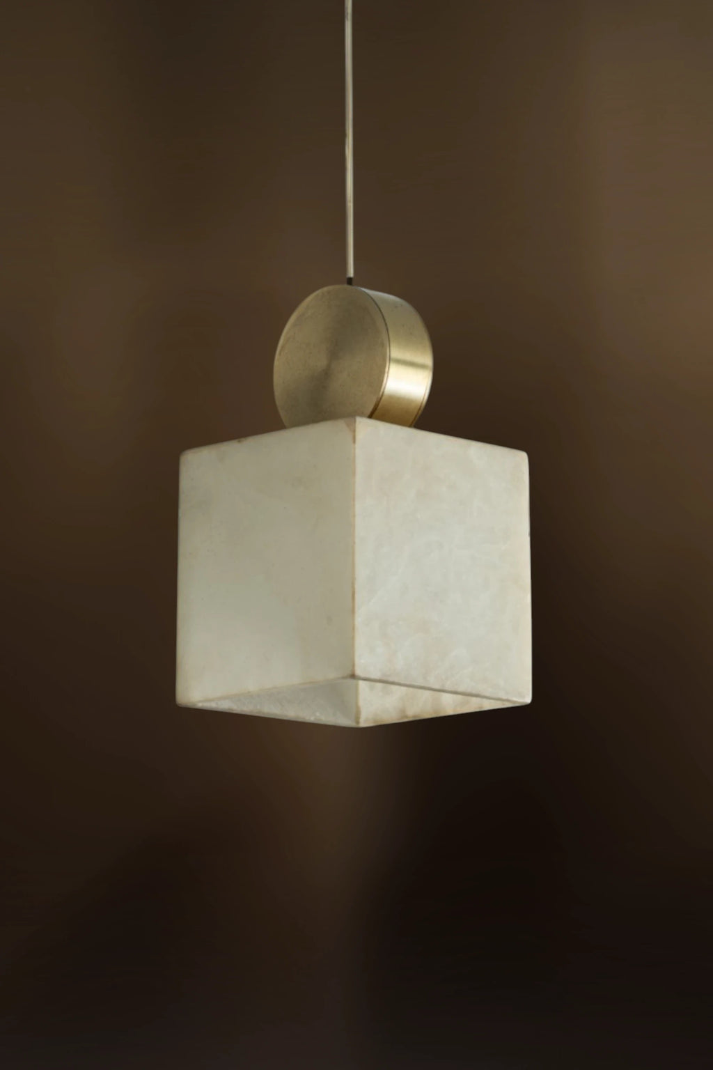Artisan Cube Alabaster Pendant