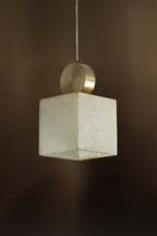 Artisan Cube Alabaster Pendant