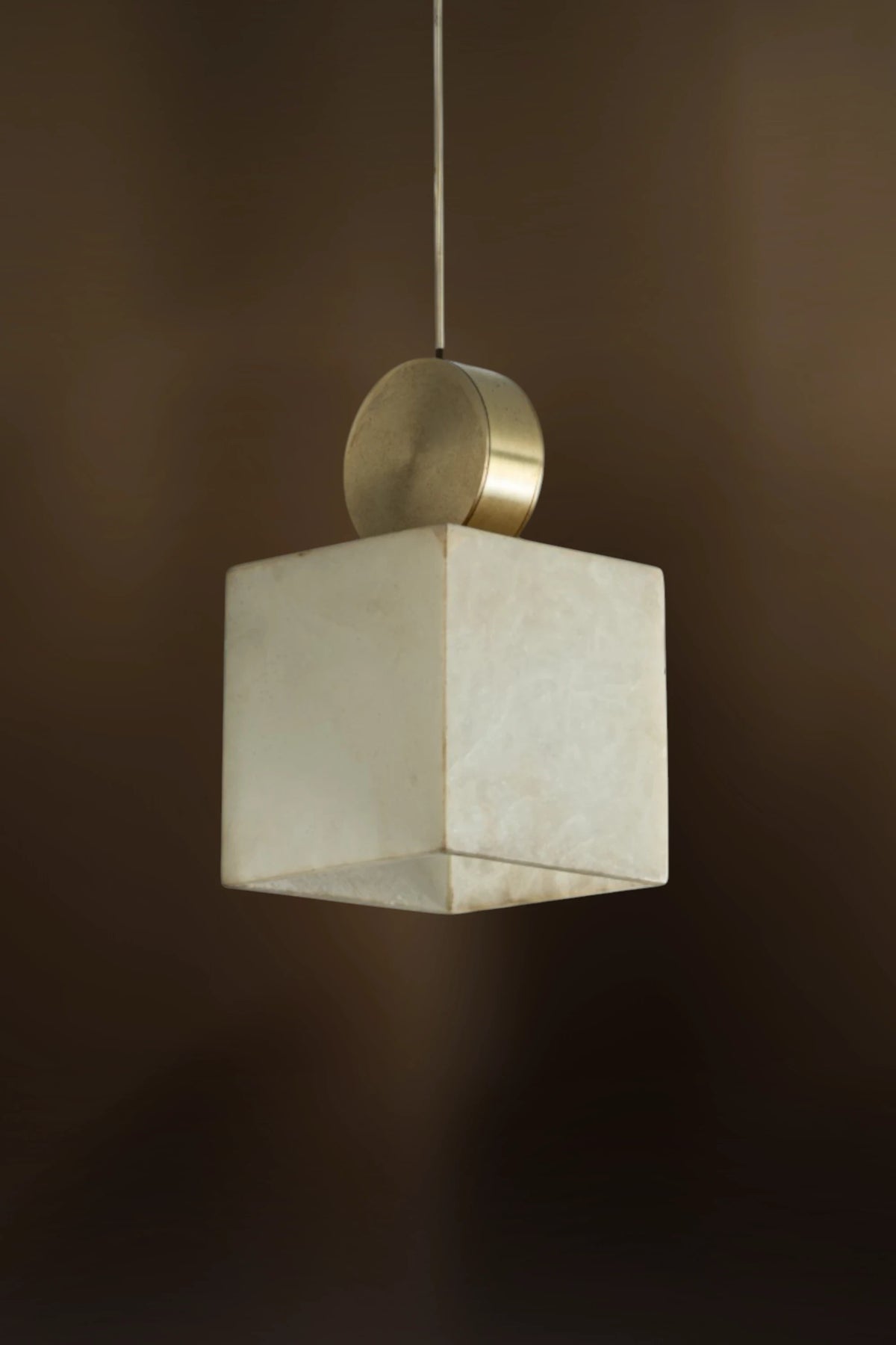 Artisan Cube Alabaster Pendant
