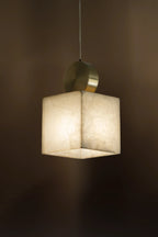Artisan Cube Alabaster Pendant