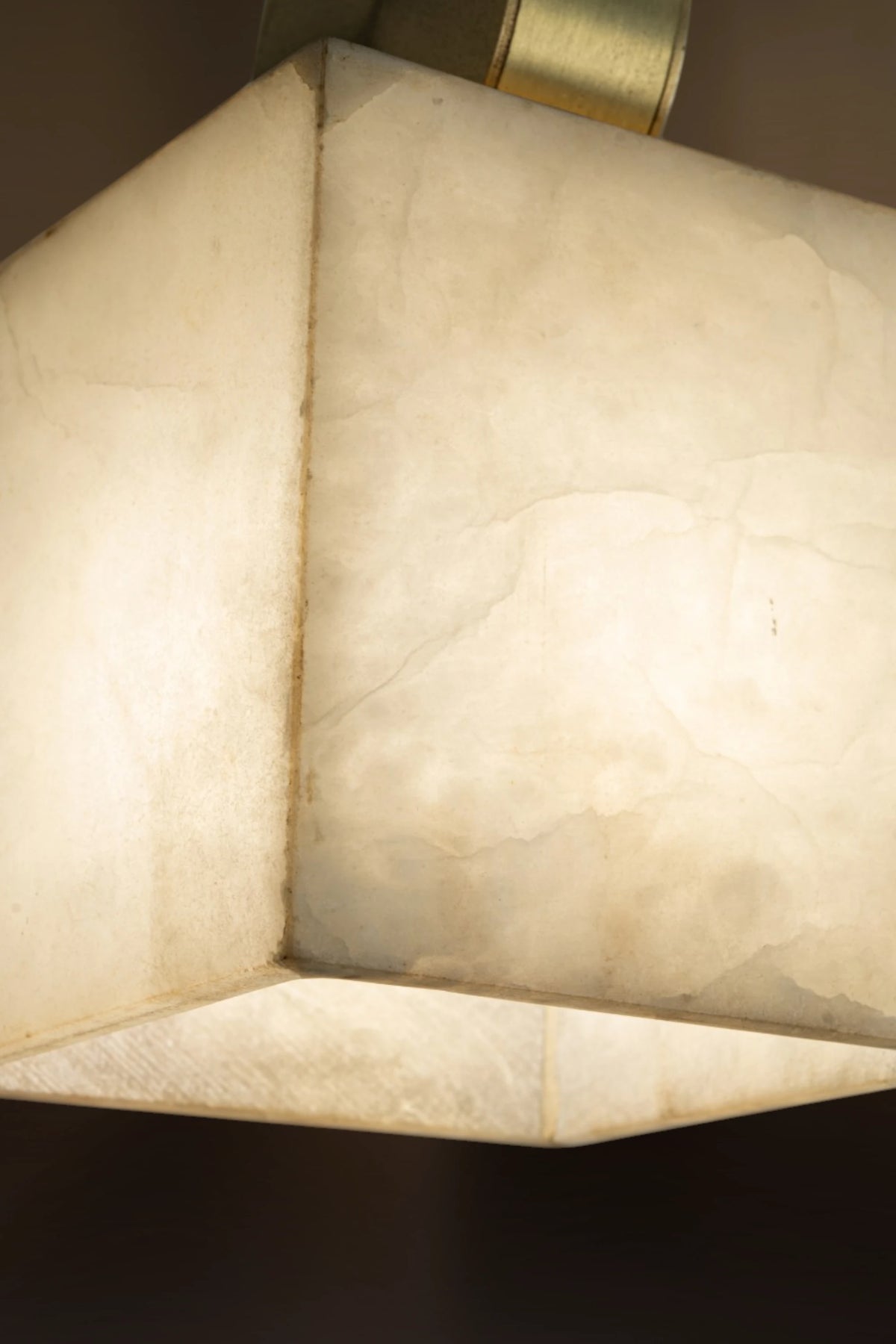 Artisan Cube Alabaster Pendant