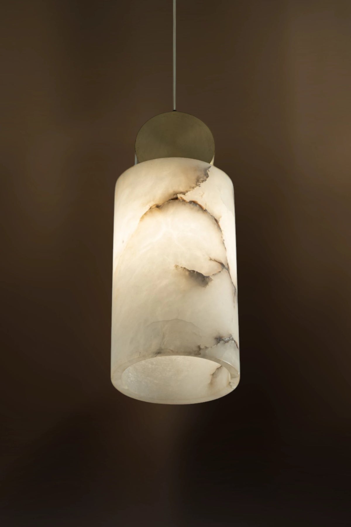 Artisan Cylinder Alabaster Pendant