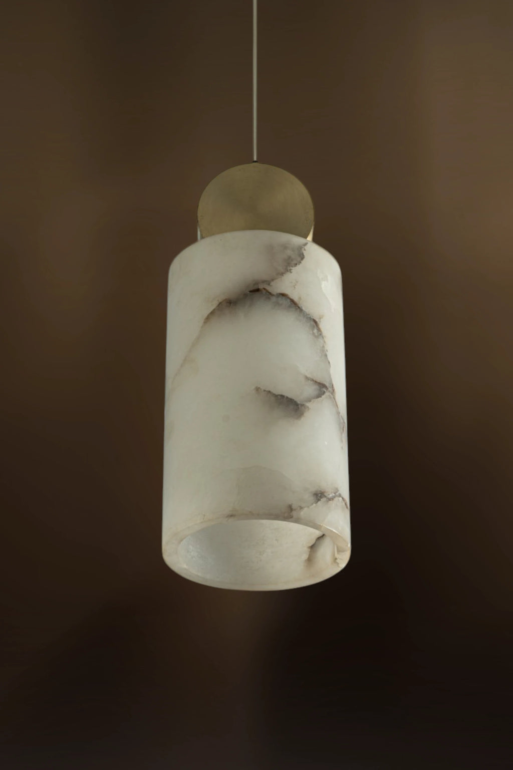 Artisan Cylinder Alabaster Pendant