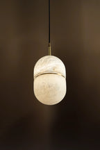 Elara Capsule Alabaster Pendant