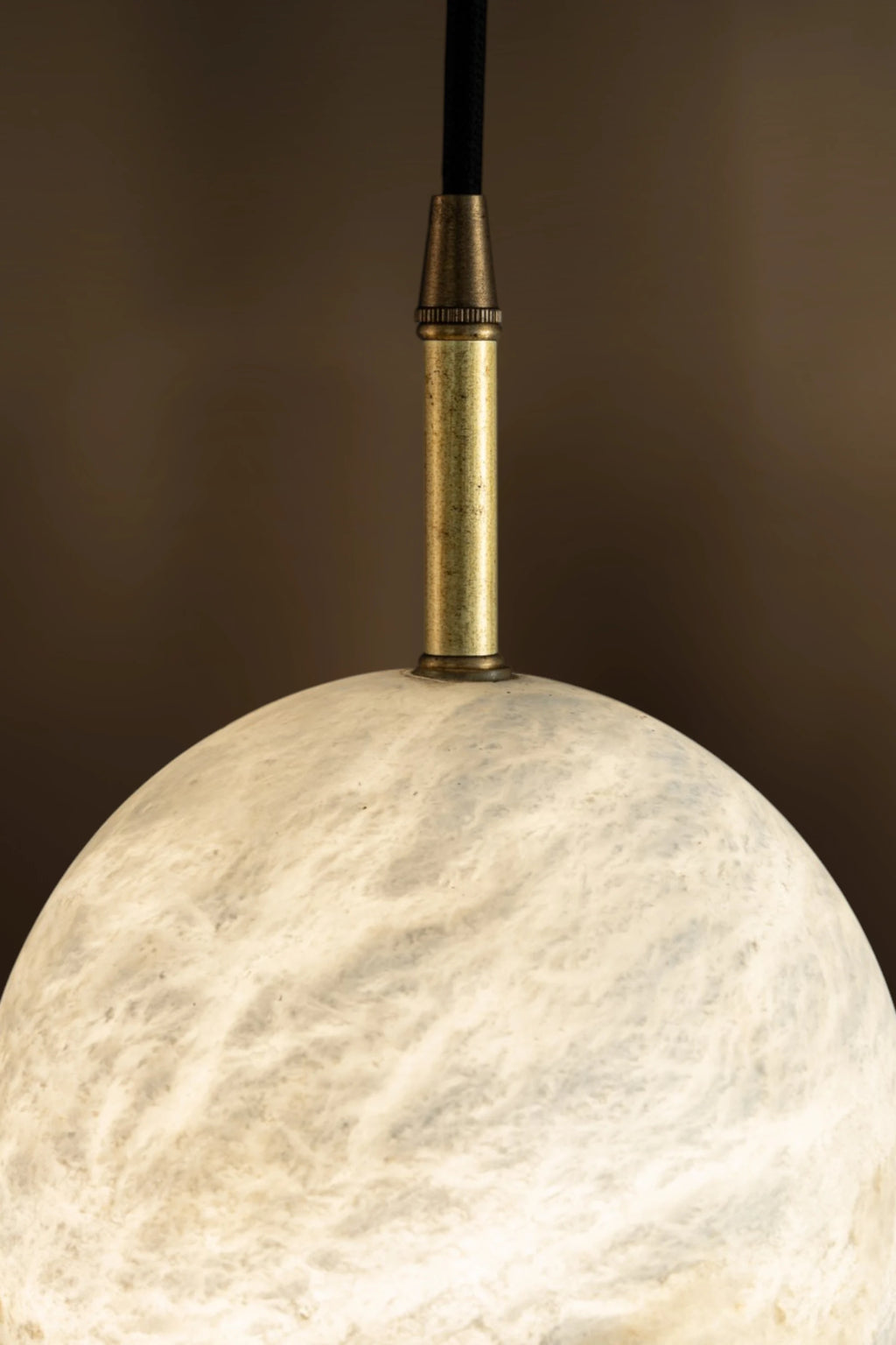 Elara Capsule Alabaster Pendant