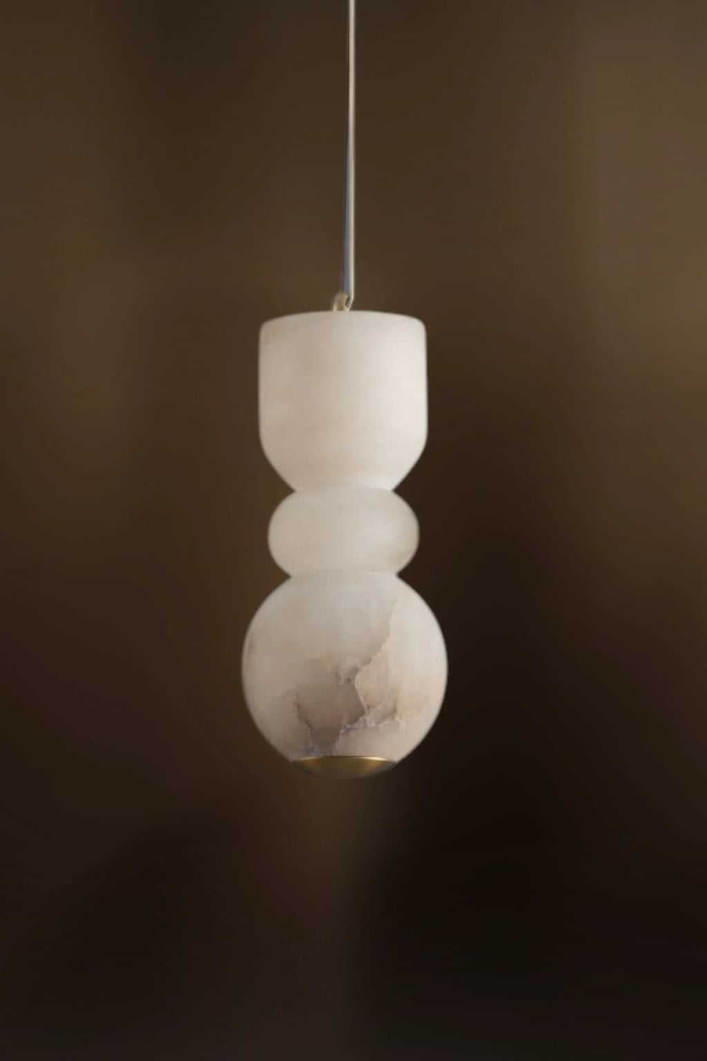 Cairn Sculptural Alabaster Pendant