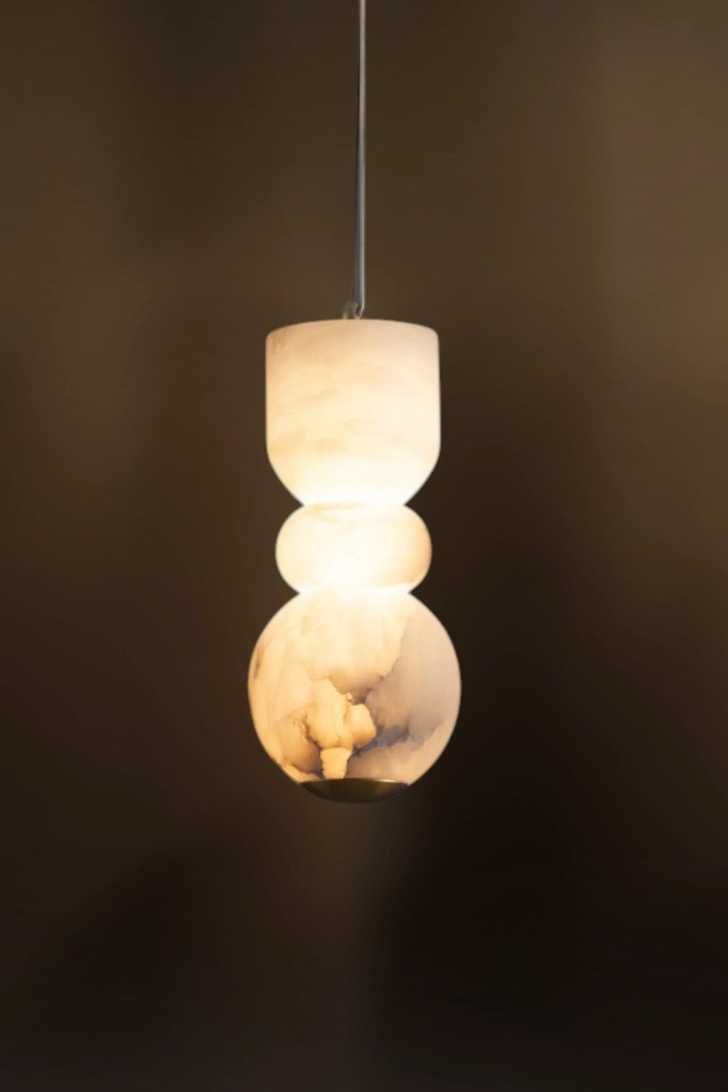 Cairn Sculptural Alabaster Pendant