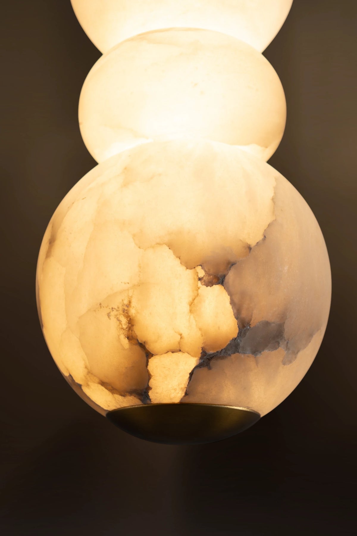 Cairn Sculptural Alabaster Pendant