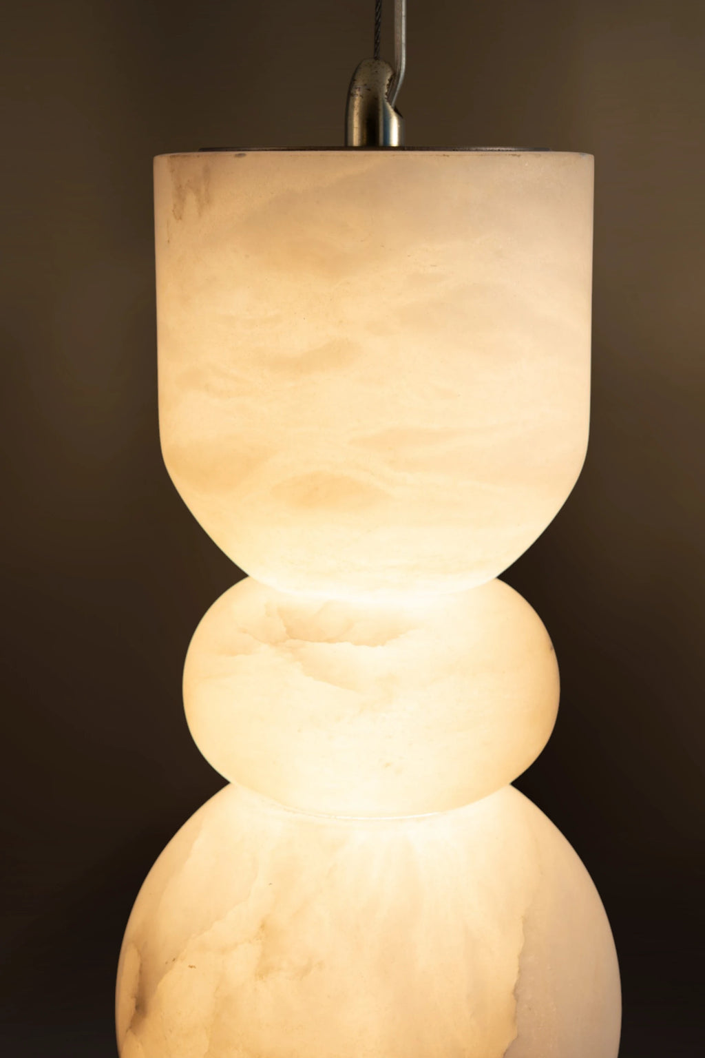 Cairn Sculptural Alabaster Pendant