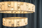 Edessa Two-Tier Alabaster & Crystal Chandelier