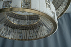 Edessa Two-Tier Alabaster & Crystal Chandelier