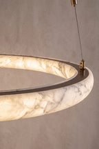 Lunara Alabaster Ring Chandelier