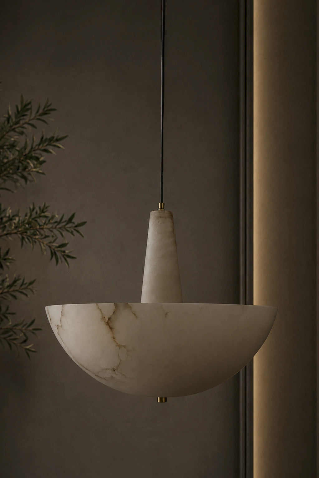 Lunara Alabaster Bowl Pendant