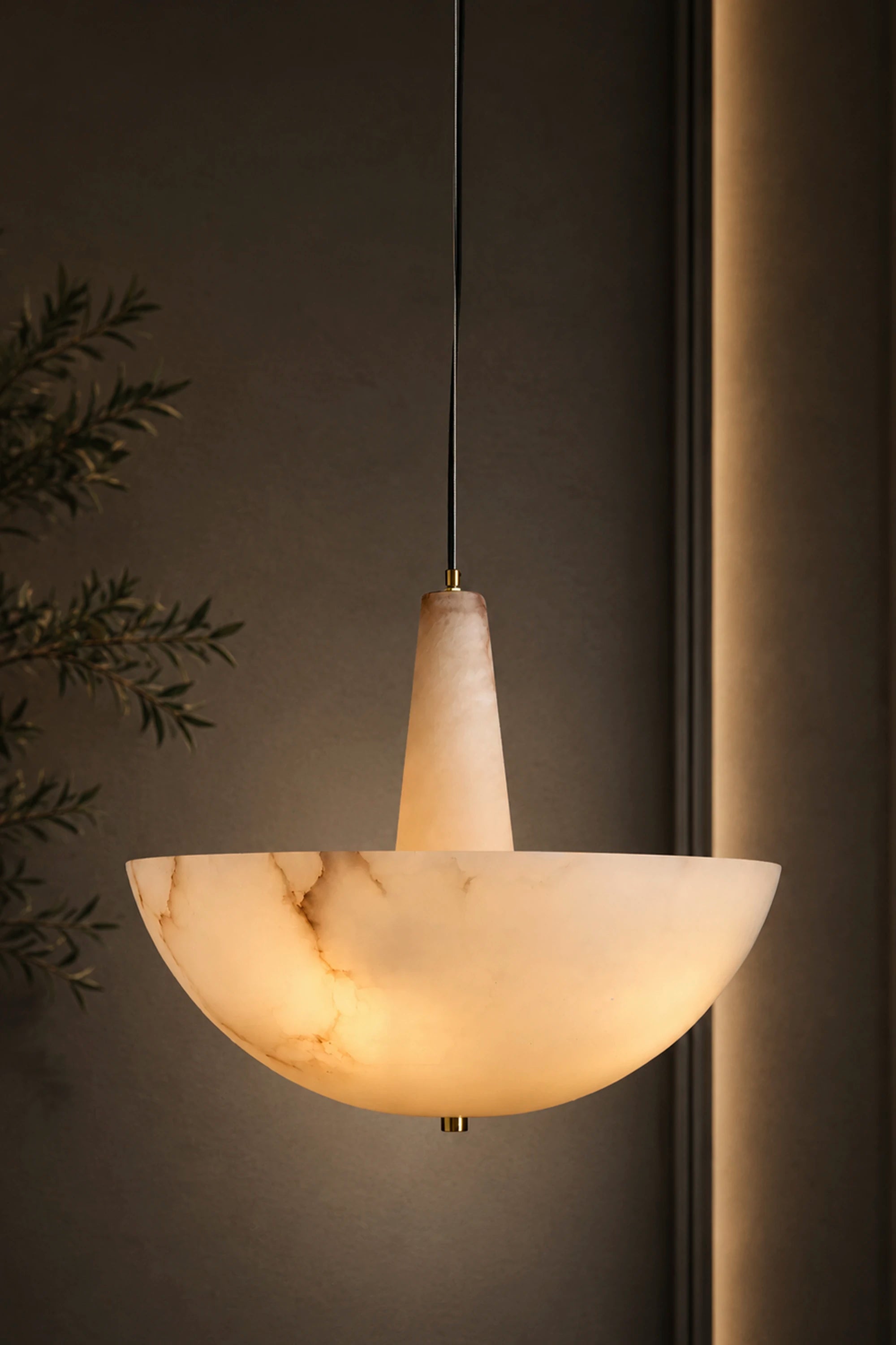 Lunara Alabaster Bowl Pendant
