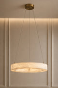 Tinas Lueur Round Alabaster Chandelier