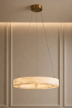 Tinas Lueur Round Alabaster Chandelier