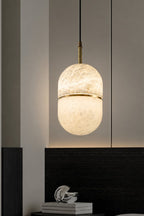 Elara Capsule Alabaster Pendant